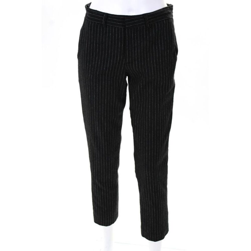 Waverly Grey Women's Pinstripe Victoria Pants Wool Gray Size 6 10896093